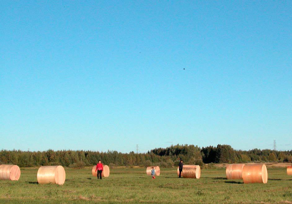 «Géométrie rurale», Champ agricole, 3ème Impérial, Centre d’Art Contemporain, Roxton Pond, Canada 